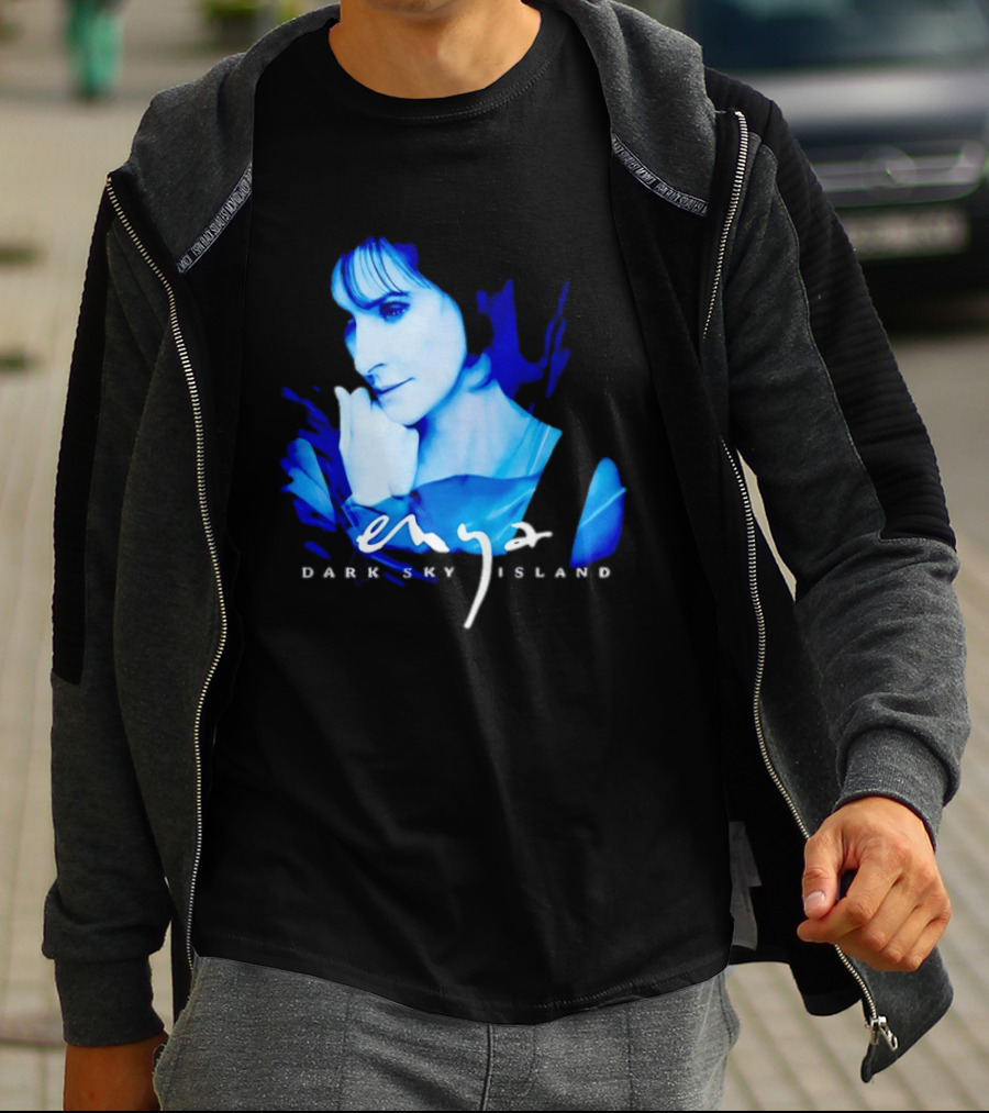 Enya Dark Sky Island Album Blue T-Shirt
