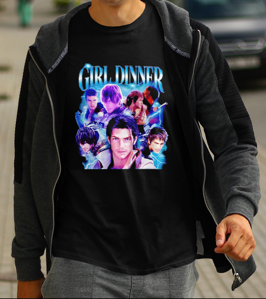 Girl Dinner Final Fantasy Characters Square Enix T-Shirt