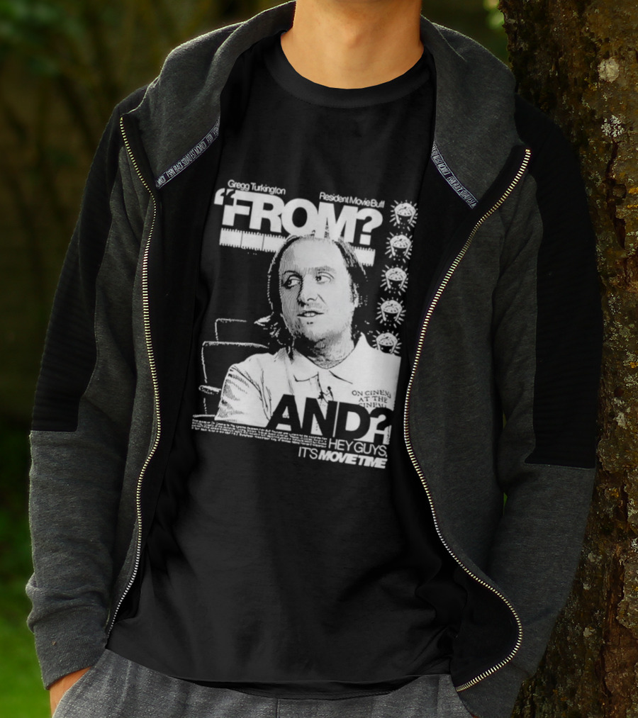 Gregg Turkington From On Cinema Movie Buff It's Movie Time T-Shirt