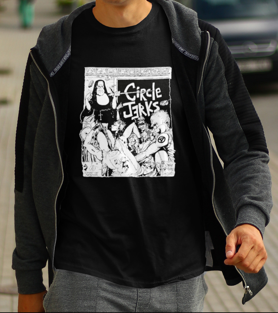 Circle Jerks Nun Punk Rock Band Chaos T-Shirt