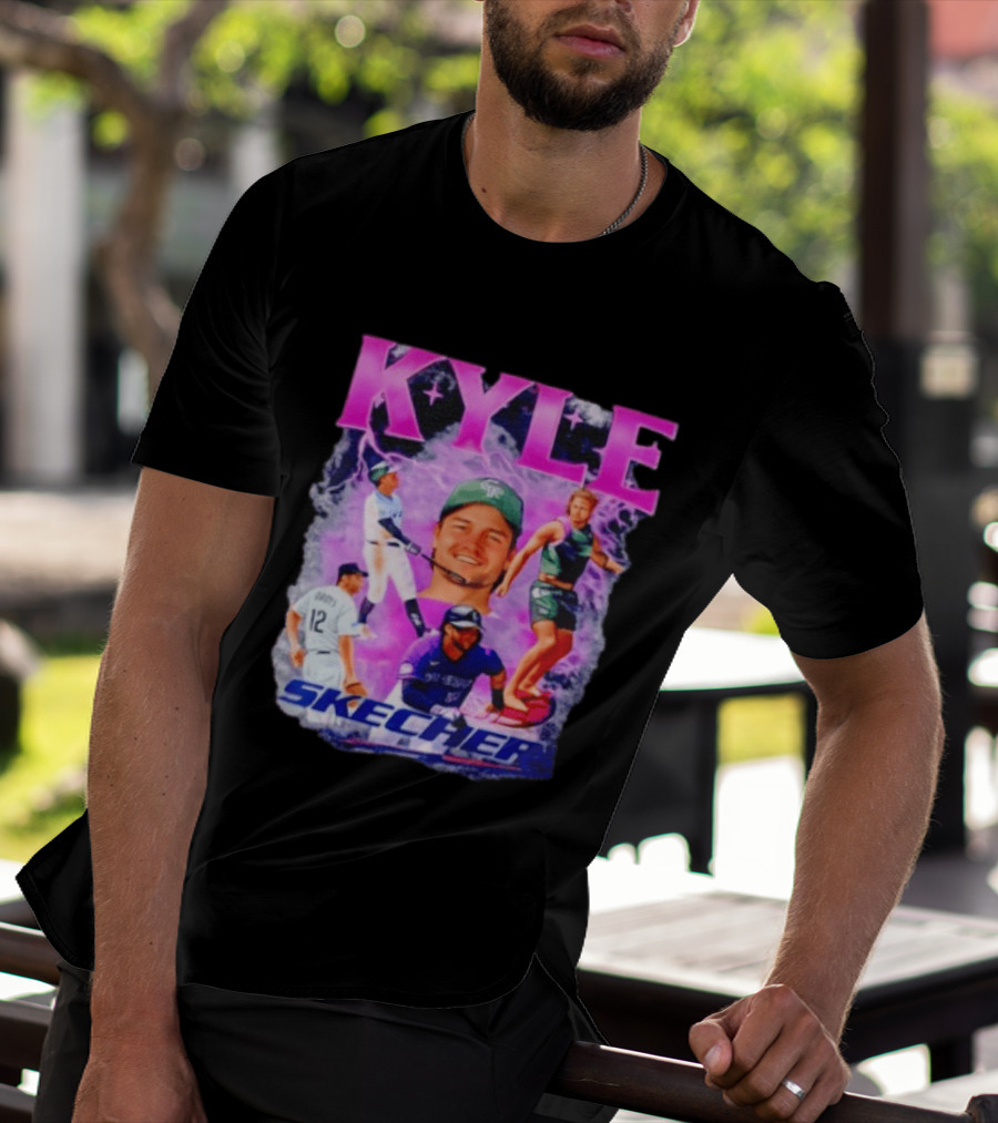 Kyle Groys Skecher Collage Baseball Dodgers > T-Shirt