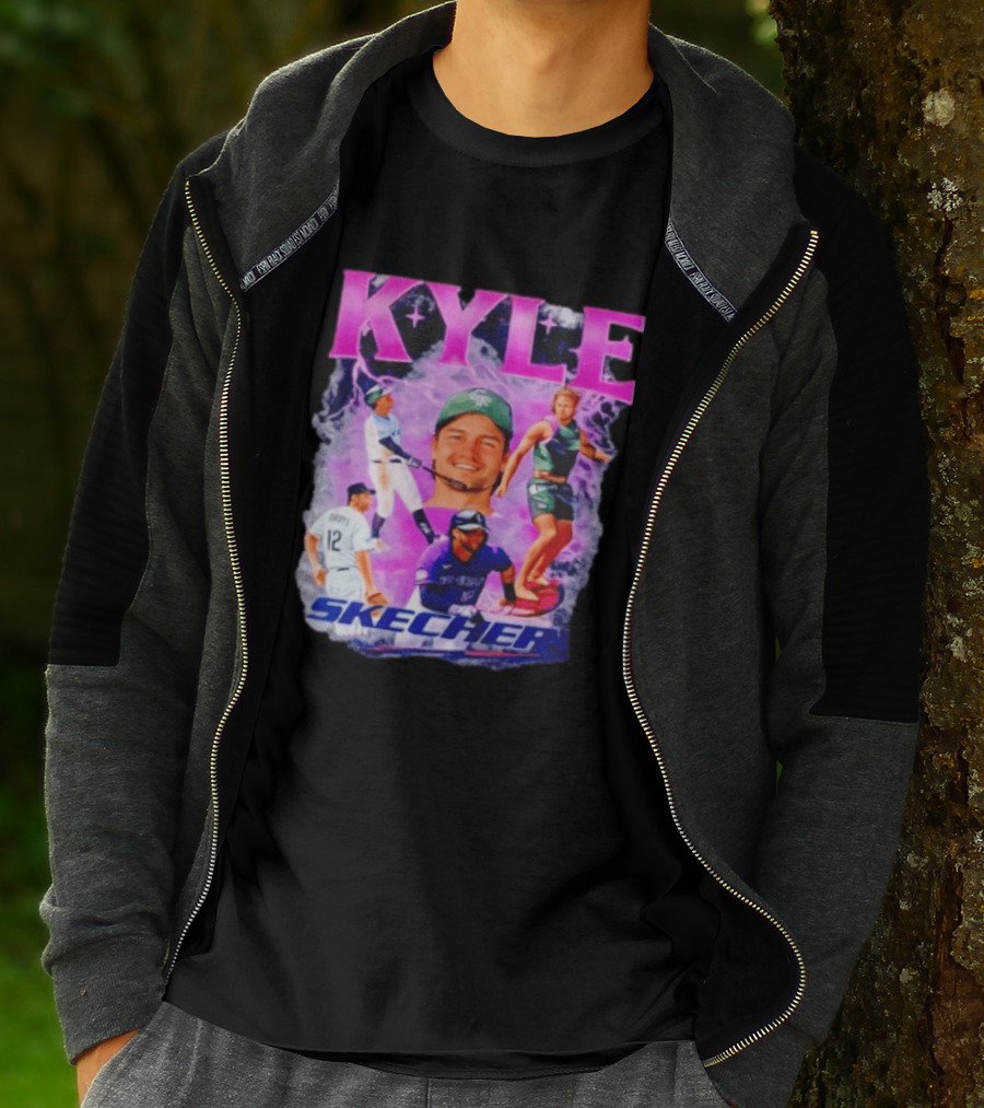 Kyle Groys Skecher Collage Baseball Dodgers > T-Shirt