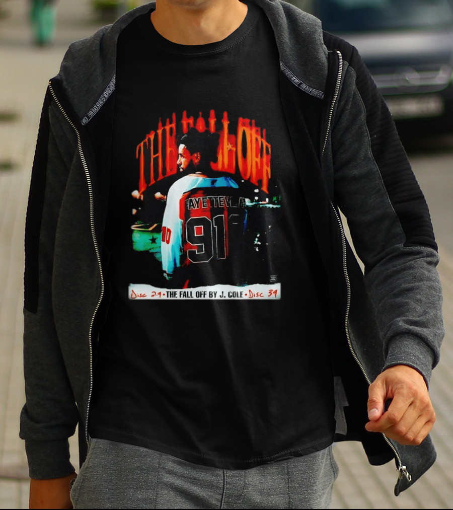 J Cole The Fall Off Fayetteville 910 Disc 29 Disc 34 T-Shirt