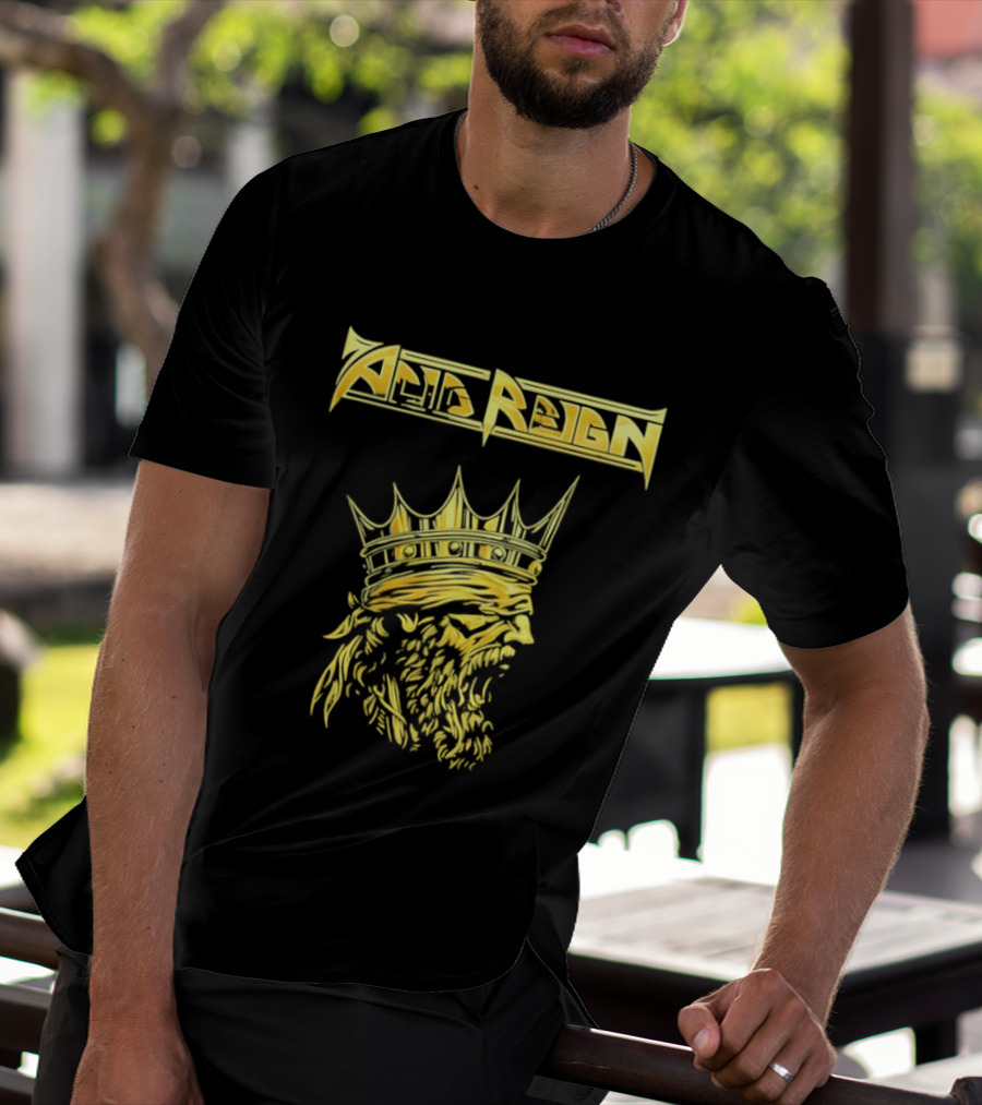 Acid Reign Golden King Thrash Metal Band T-Shirt