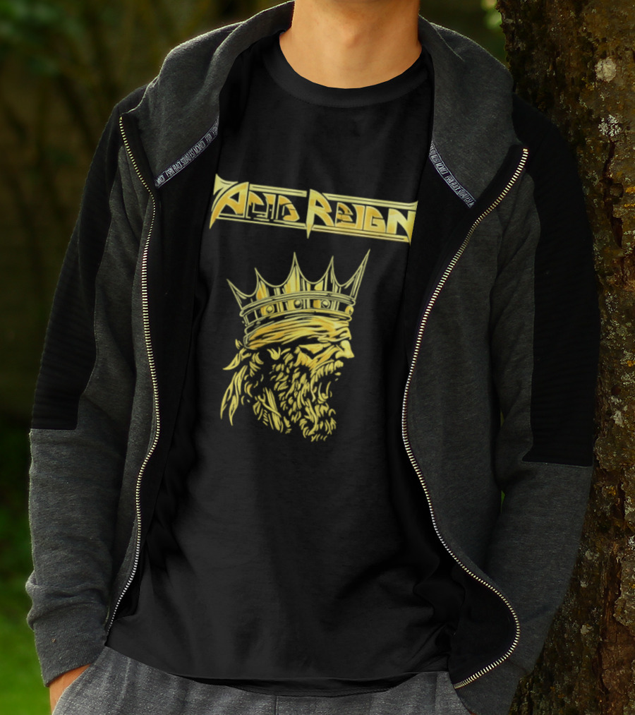 Acid Reign Golden King Thrash Metal Band T-Shirt