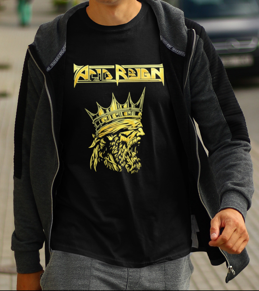 Acid Reign Golden King Thrash Metal Band T-Shirt