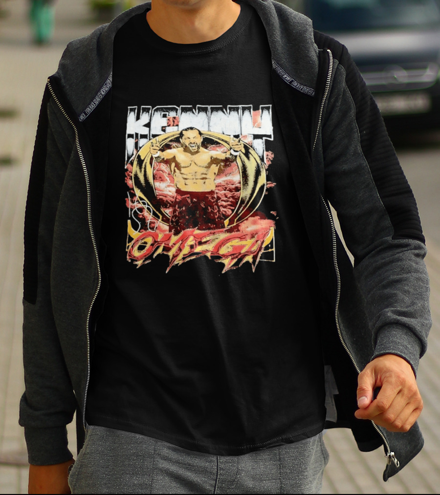 Kenny Omega AEW Wrestling Champion Dynamic Pose T-Shirt