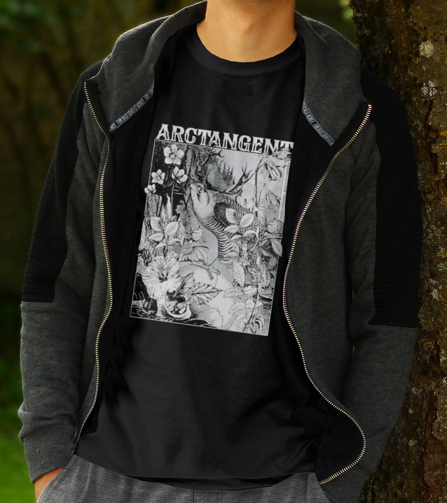 Arctangent Fernhill Farm Festival 2026 Bird Antlers Floral T-Shirt