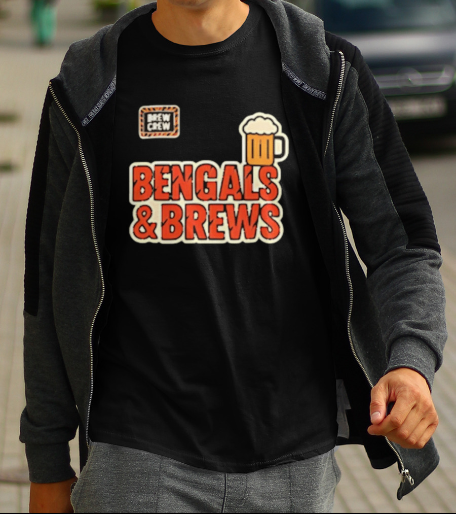 Bengals And Brews Brew Crew Beer T-Shirt