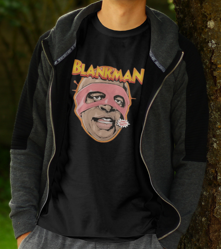 Blankman Look I'm A Crime Fighter Mask T-Shirt