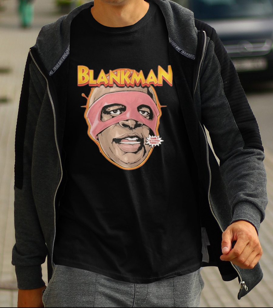 Blankman Look I'm A Crime Fighter Mask T-Shirt
