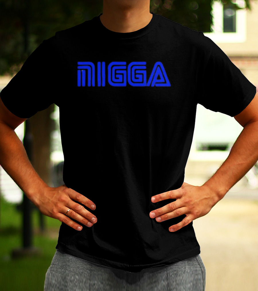 Blue NIGGA T-Shirt