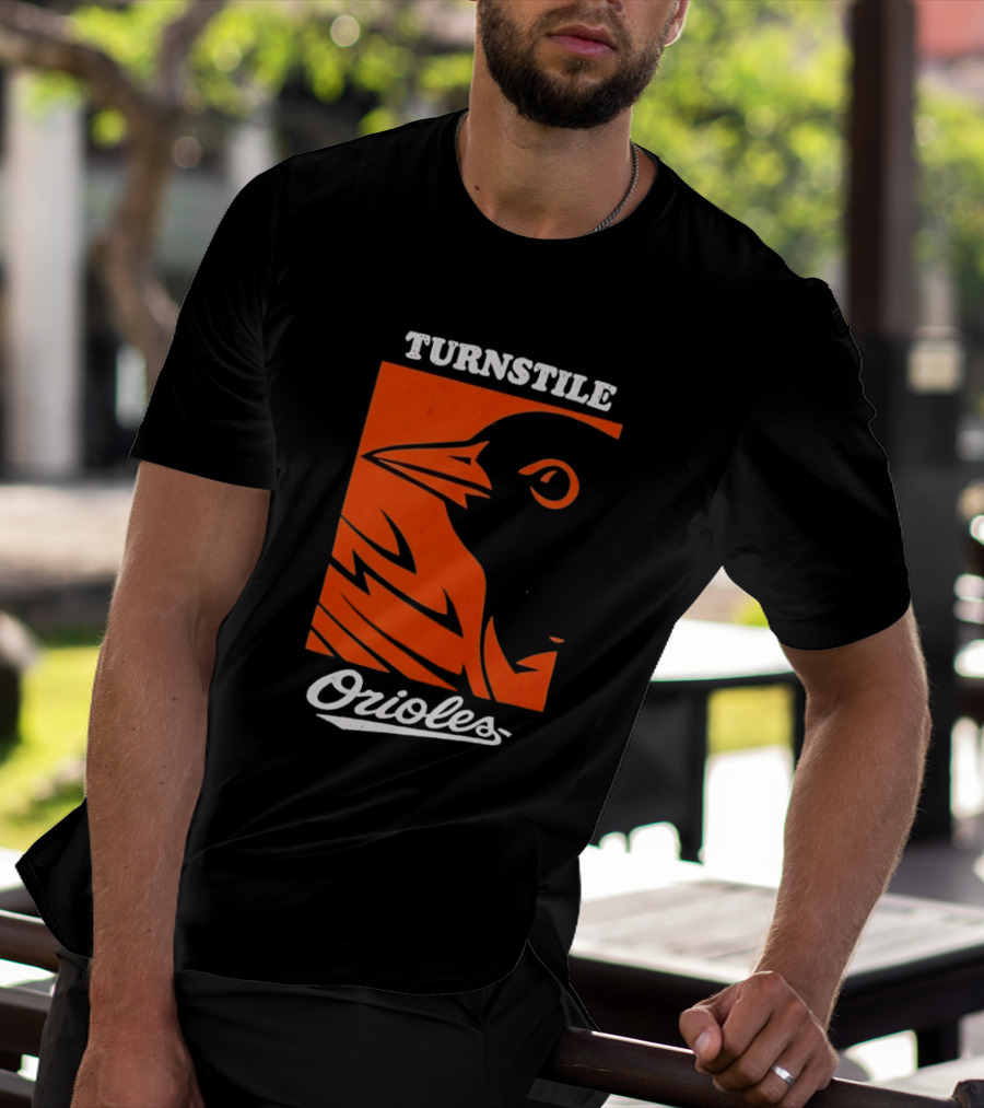 Turnstile Orioles Bird Orange T-Shirt