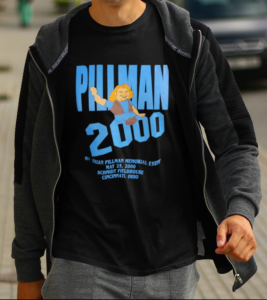 Pillman 2000 Brian Pillman Memorial Event May 25 Schmidt Fieldhouse Cincinnati Ohio T-Shirt