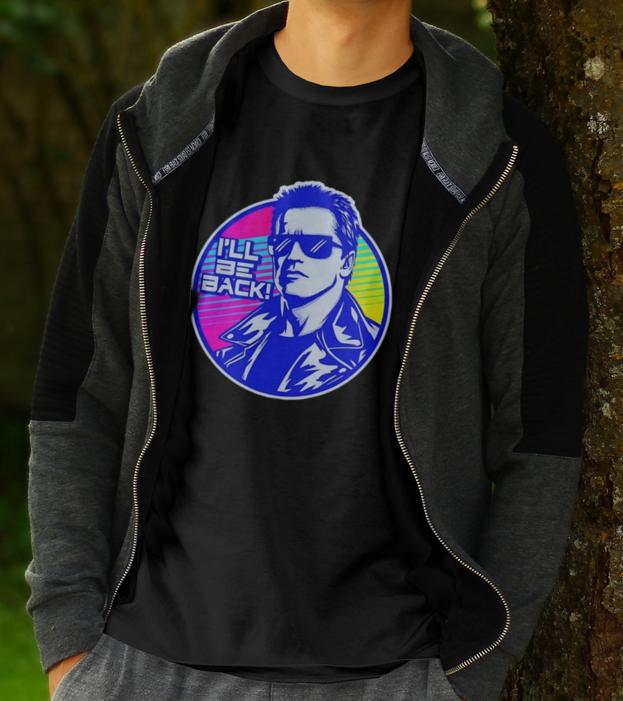 I'll Be Back Terminator Retro Neon T-Shirt