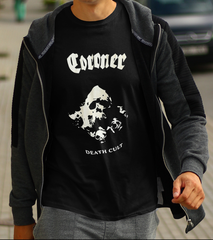 Coroner Death Cult Thrash Metal Band T-Shirt