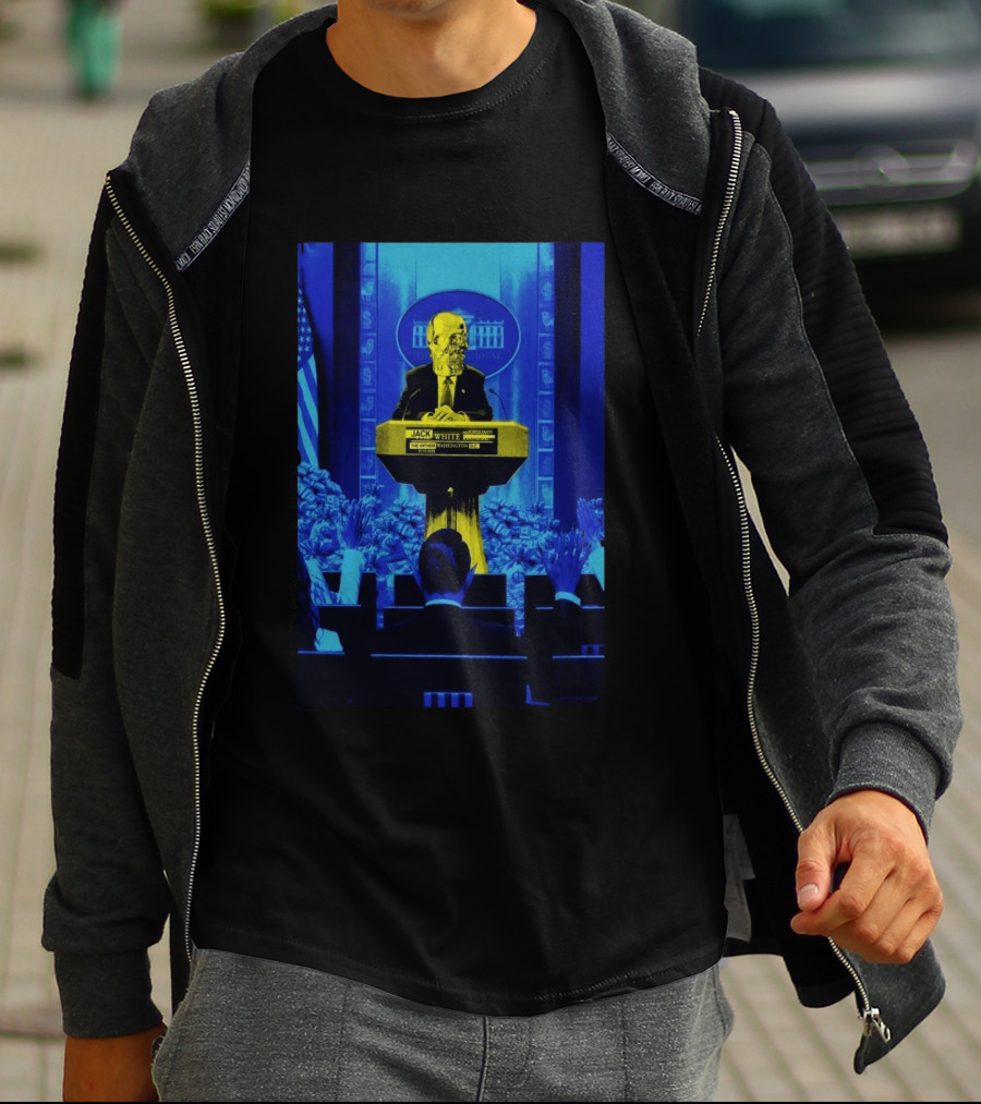 Jack White The Anthem Washington DC July 10 2026 Skeleton At Podium White House T-Shirt