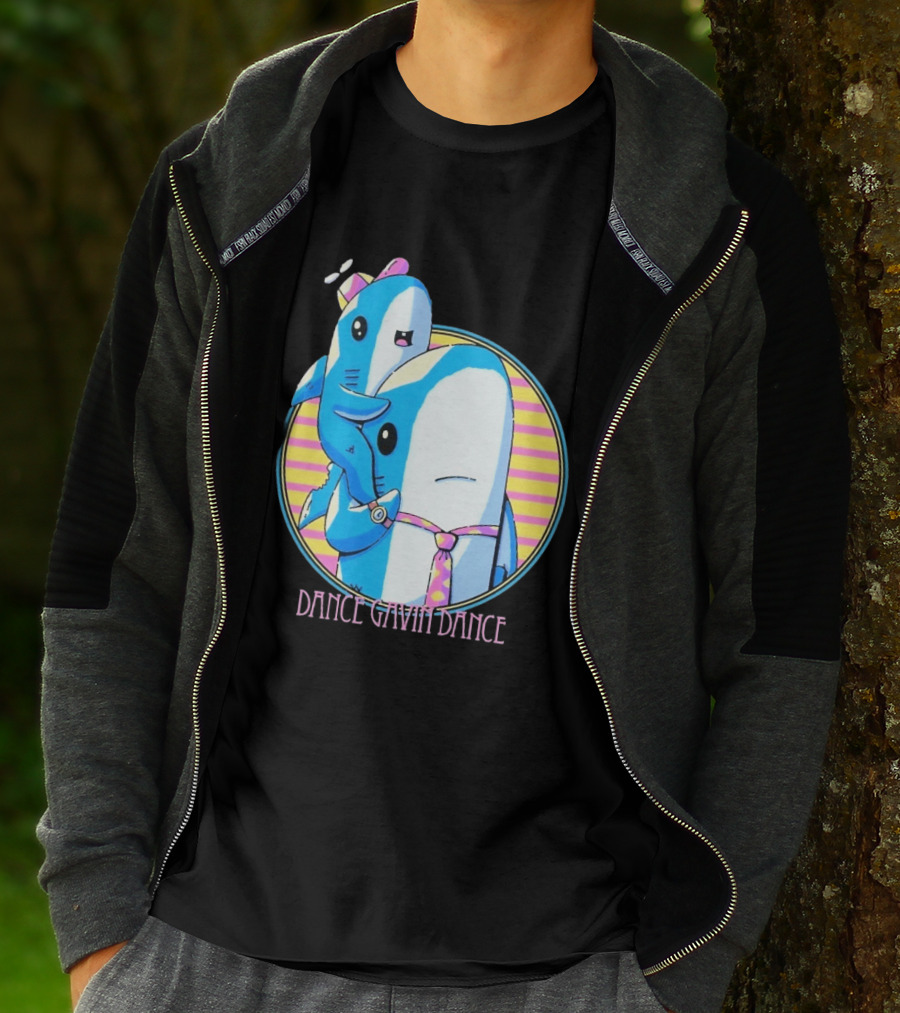 Dance Gavin Dance Shark Dad Cute Cartoon Marine Life Duo T-Shirt