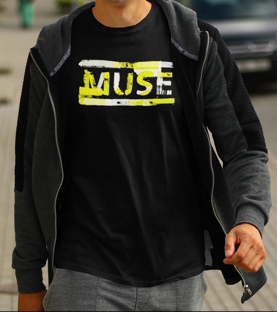 MUSE Band Inspired Yellow Paintbrush T-Shirt