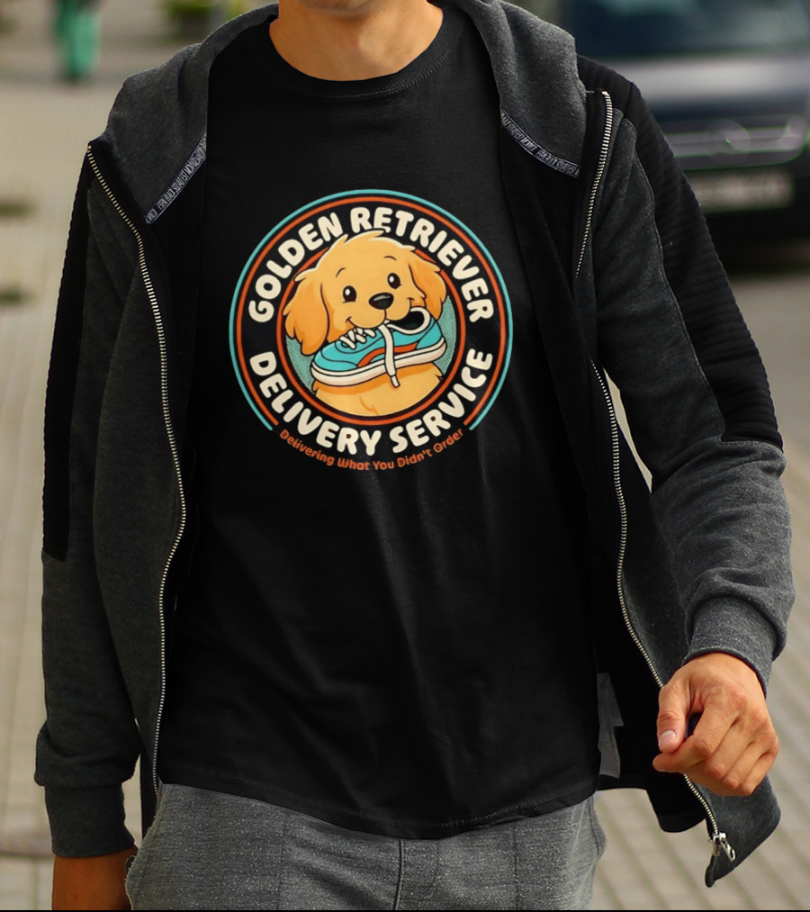 Golden Retriever Delivery Service Delivering What You Didn't Order T-Shirt
