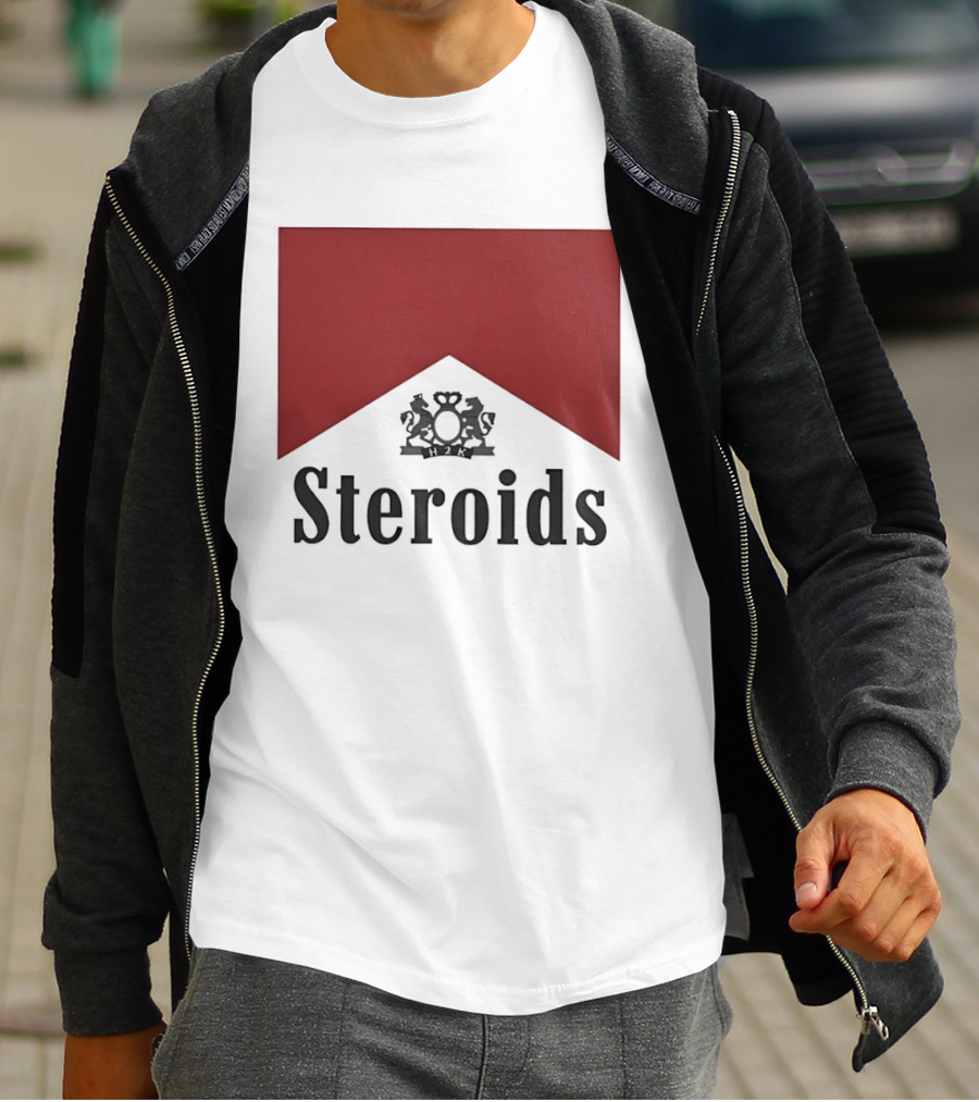 H2K Steroids Gym Fitness Lion Crest T-Shirt