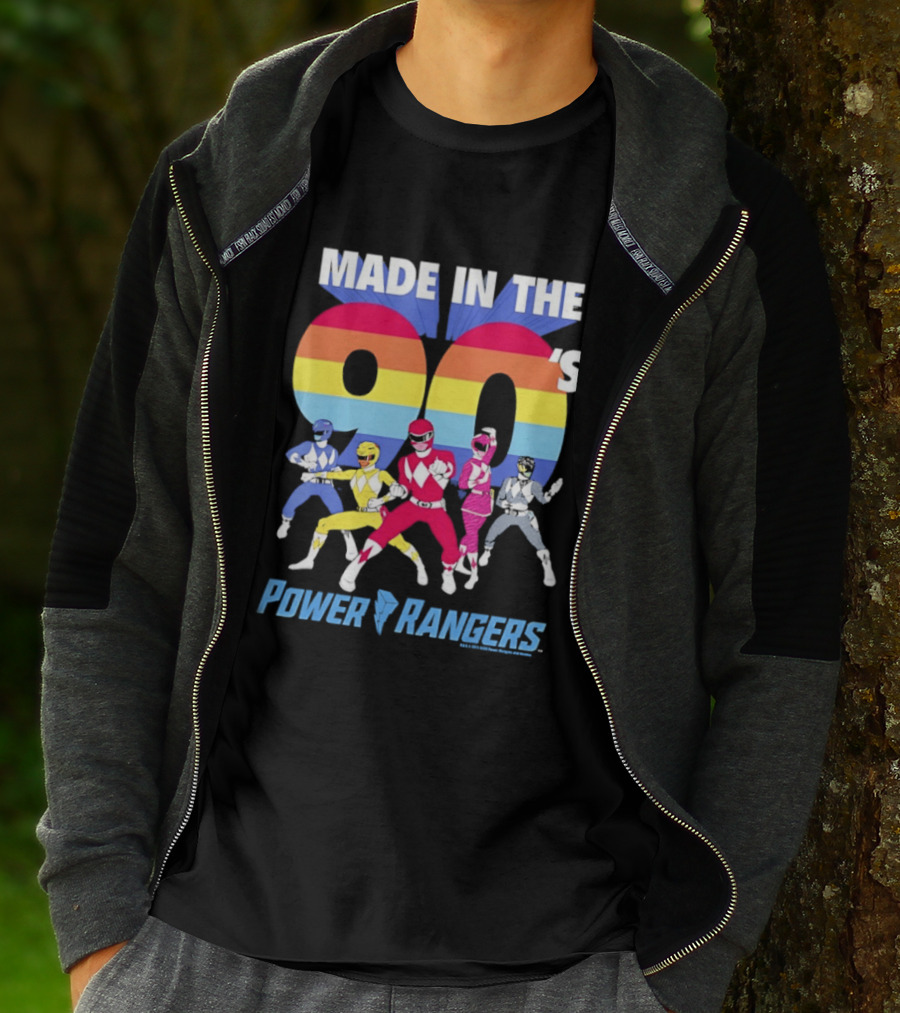 Power Rangers Made In The 90's Mighty Morphin Retro Team T-Shirt