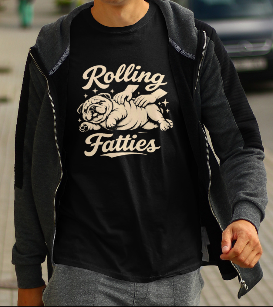 Rolling Fatties Bulldog Massage T-Shirt