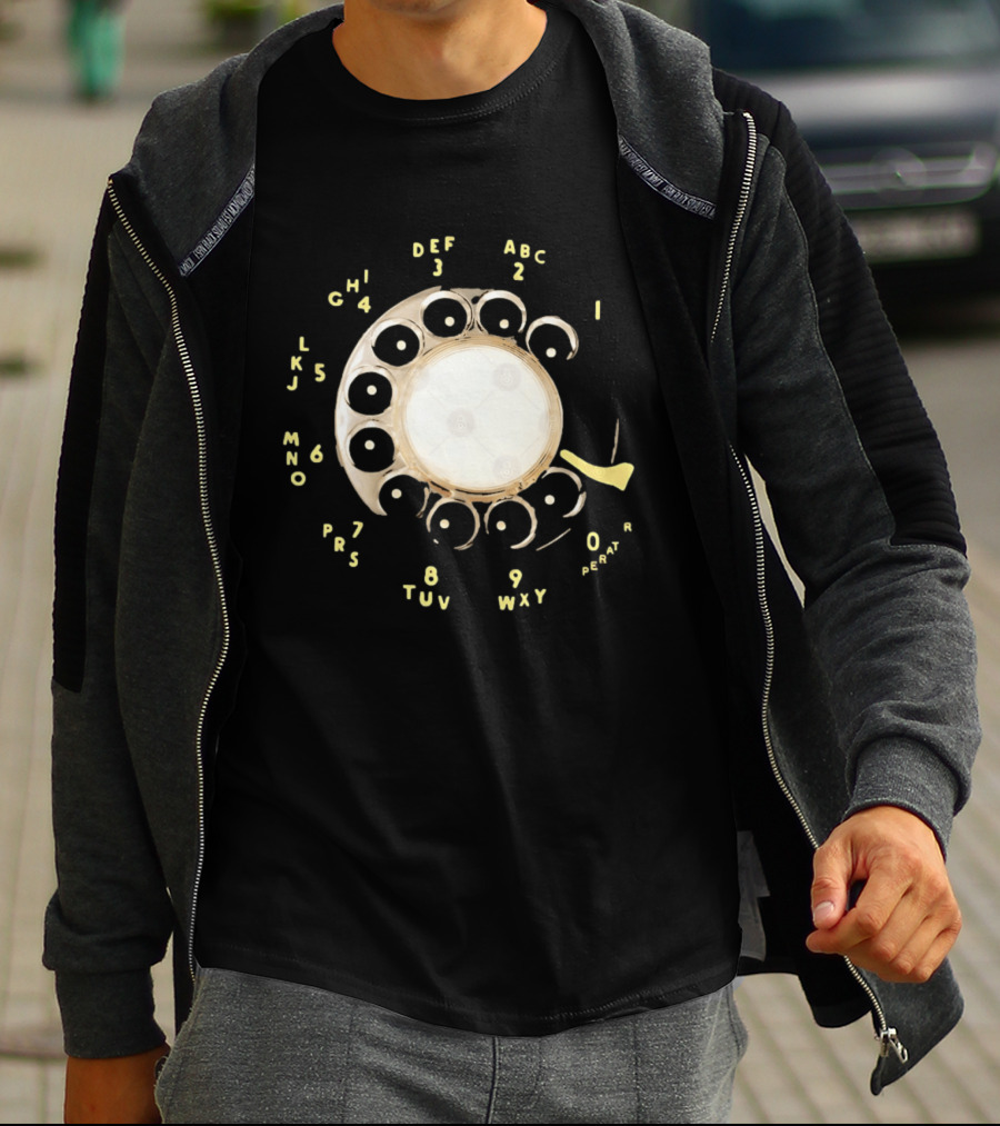 Rotary Telephone Dial ABC 1 2 3 T-Shirt