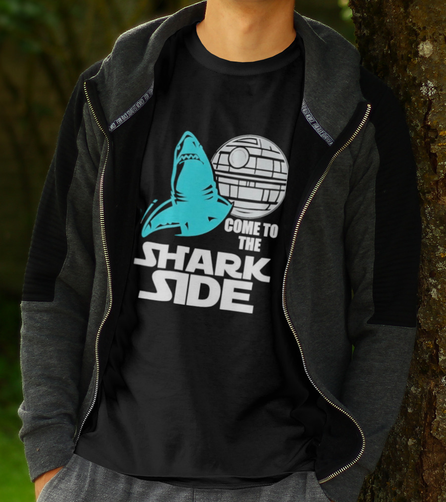 Come To The Shark Side With Death Star T-Shirt