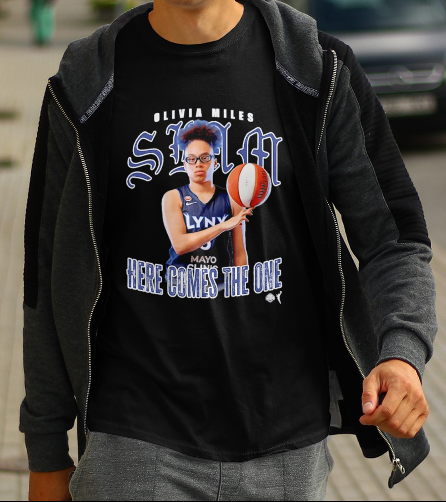Slam Olivia Miles Lynx Basketball Here Comes The One T-Shirt