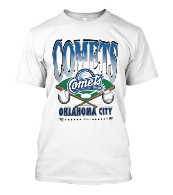 Oklahoma City Comets Baseball Team Sports Fan Gear T-Shirt