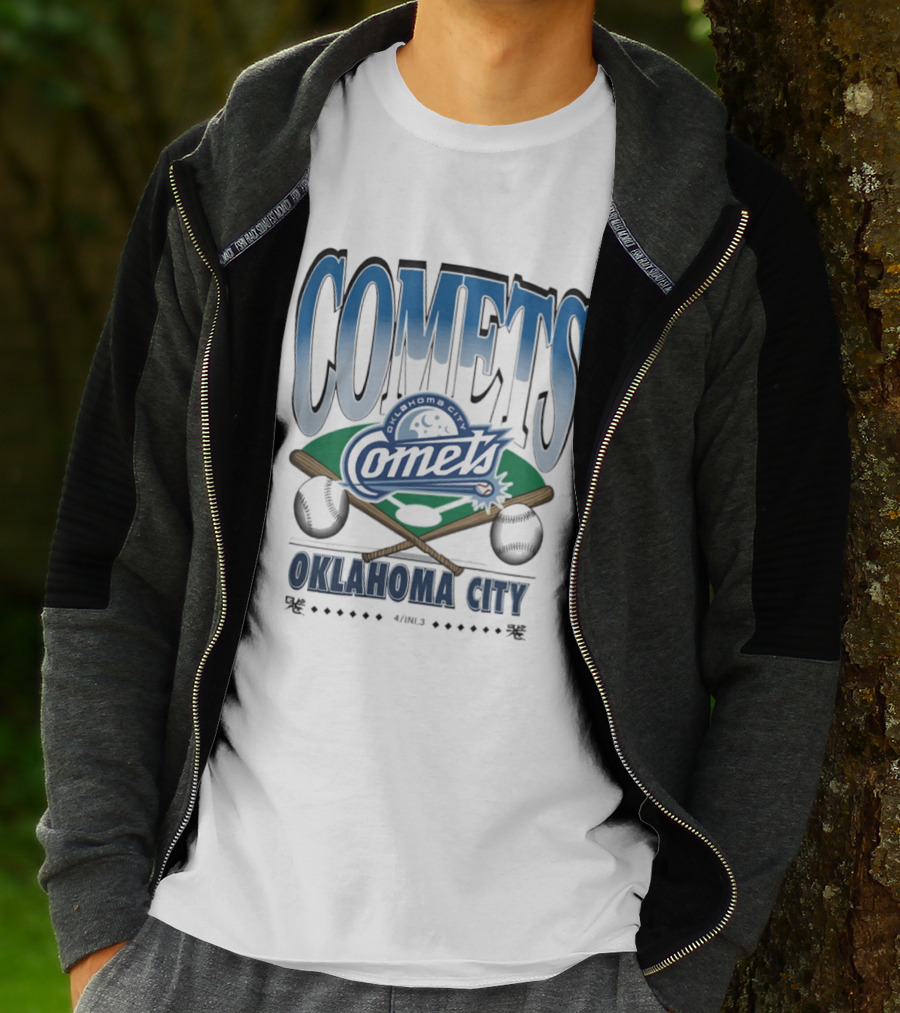 Oklahoma City Comets Baseball Team Sports Fan Gear T-Shirt