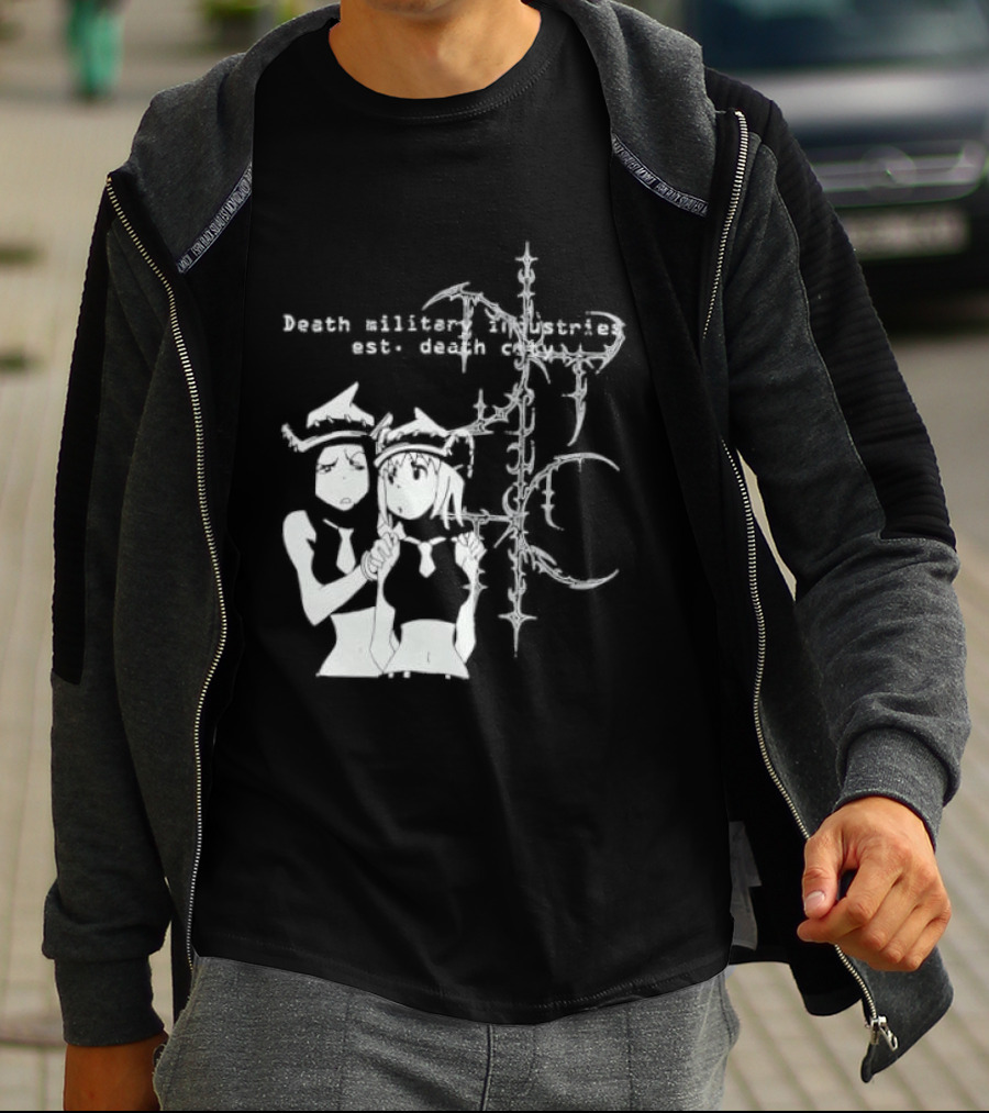 Death Military Industries Est Death City Anime Manga Cross T-Shirt