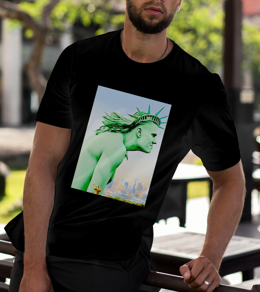 Erling Haaland Liberty Statue Meme T-Shirt
