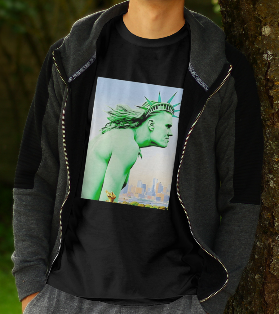 Erling Haaland Liberty Statue Meme T-Shirt