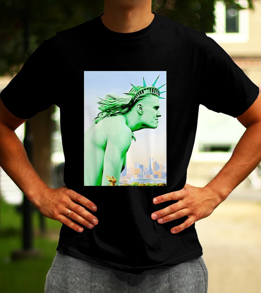 Erling Haaland Liberty Statue Meme T-Shirt