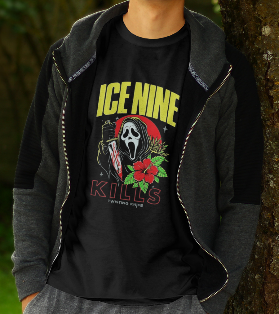 Ice Nine Kills Ghostface Twisting Knife Aloha Sidney Summer Of Silence 2026 Collection T-Shirt
