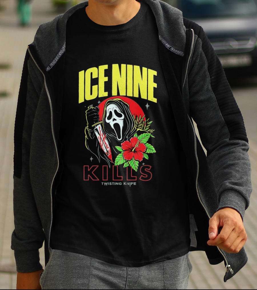 Ice Nine Kills Ghostface Twisting Knife Aloha Sidney Summer Of Silence 2026 Collection T-Shirt