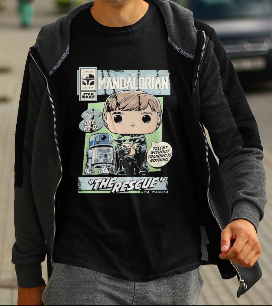 The Mandalorian Chapter 13 Guest Appearance By Luke And R2 D2 The Rescue Talent Without Training T-Shirt