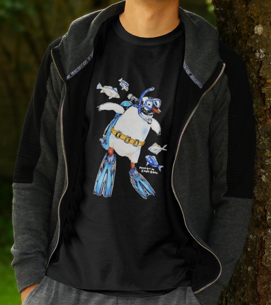 Penguin Snorkeling Underwater Adventure By Gonçalo Barriga T-Shirt
