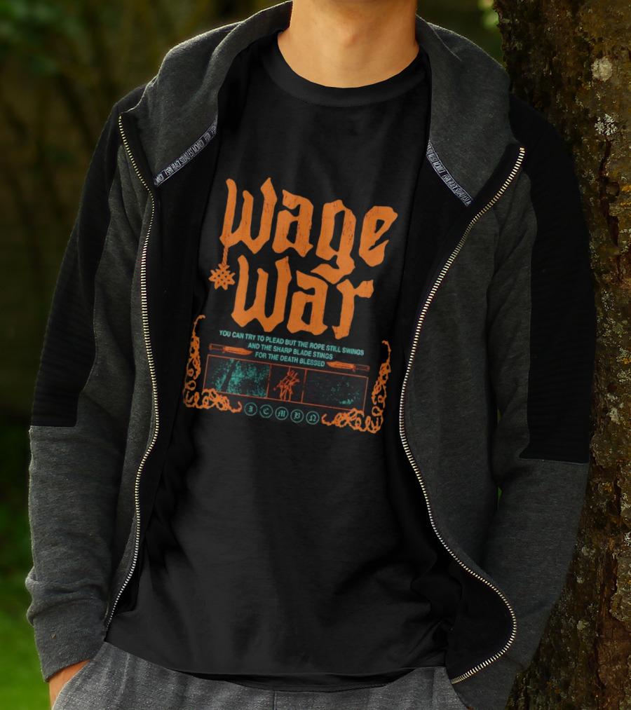 Wage War The Rope Still Swings Sharp Blade Stings Death Blessed T-Shirt