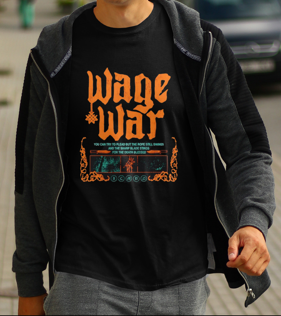 Wage War The Rope Still Swings Sharp Blade Stings Death Blessed T-Shirt