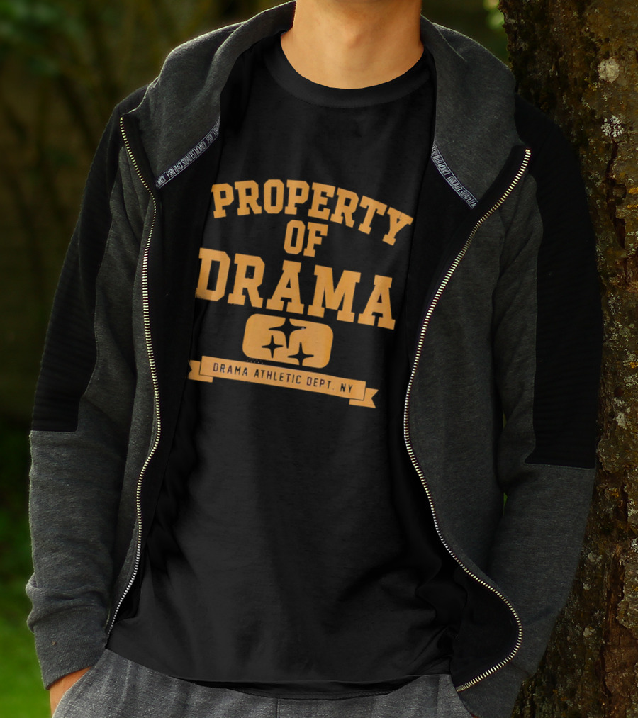 Property Of Drama Athletic Dept NY Vintage Style Sports T-Shirt