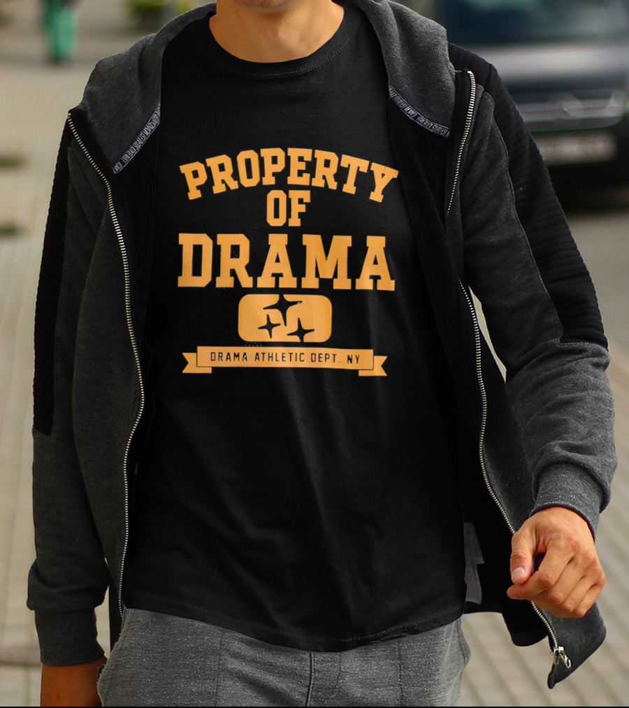 Property Of Drama Athletic Dept NY Vintage Style Sports T-Shirt