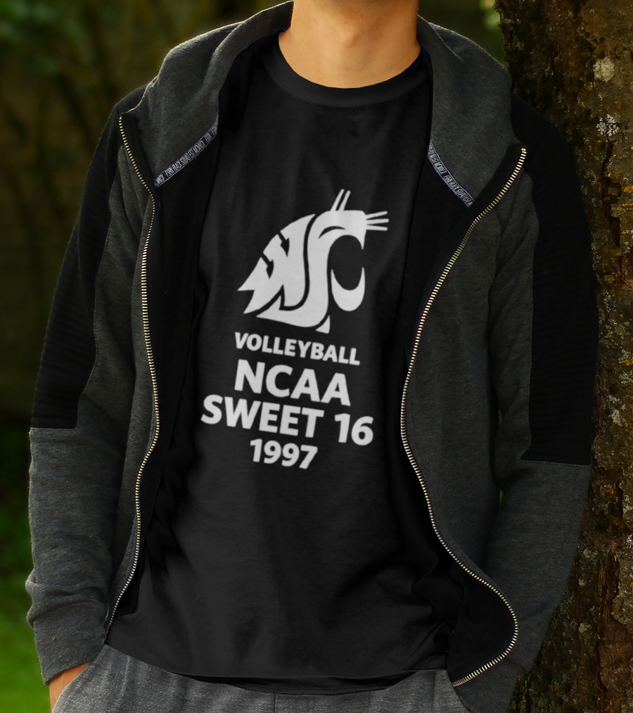 Washington State University Volleyball NCAA Sweet 16 1997 T-Shirt