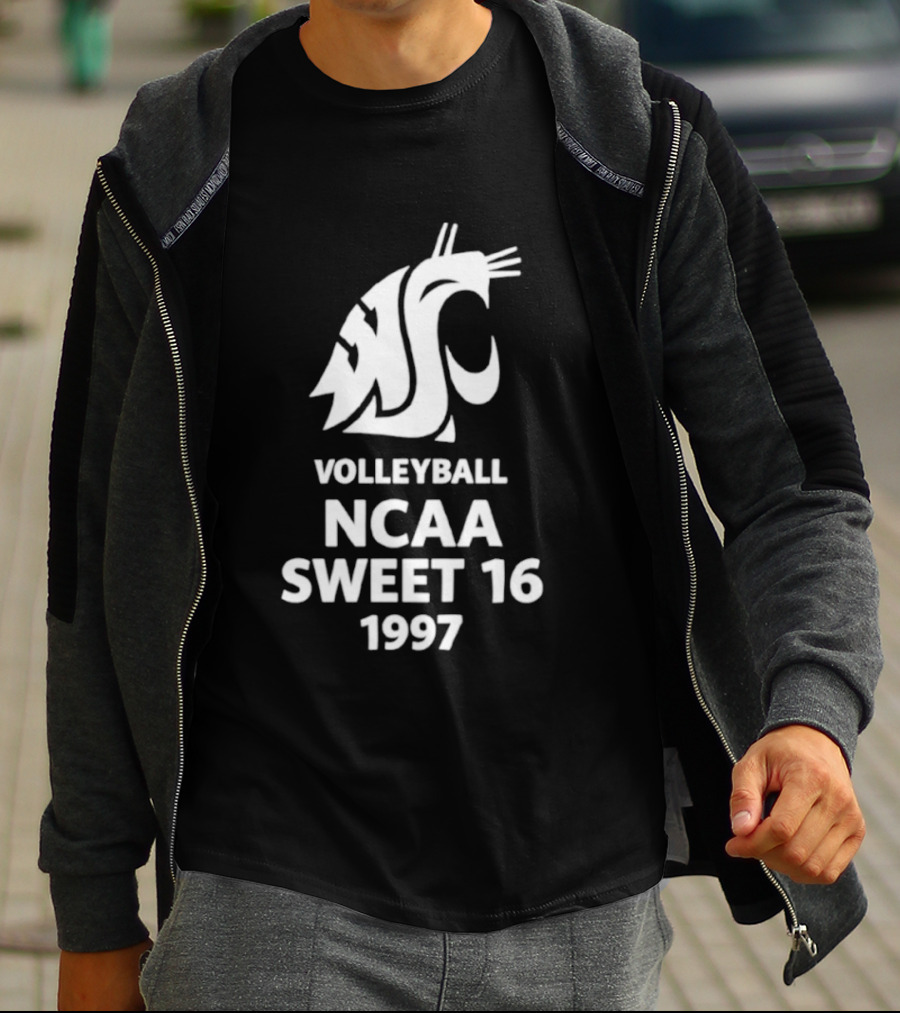 Washington State University Volleyball NCAA Sweet 16 1997 T-Shirt