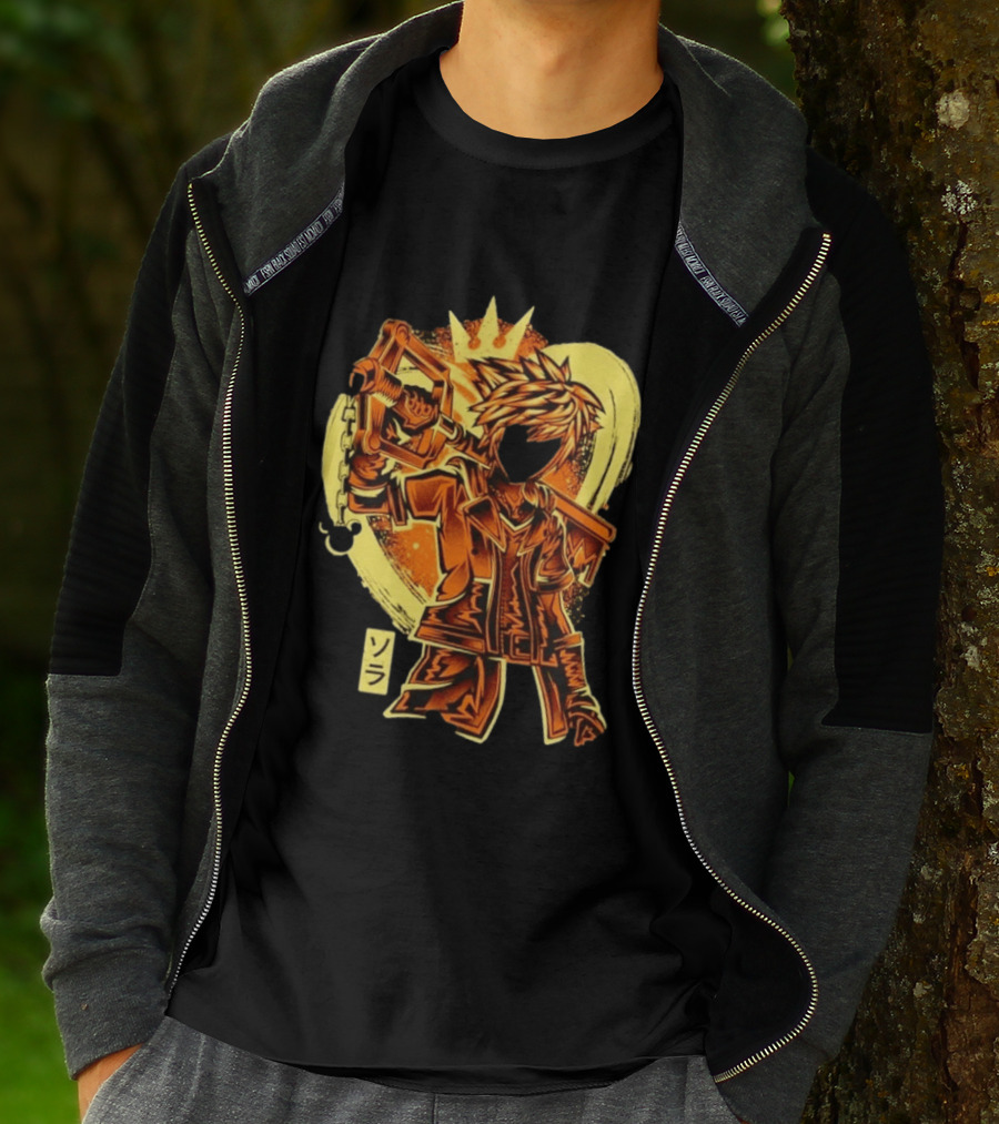 Sora Kingdom Hearts Keyblade Japanese T-Shirt