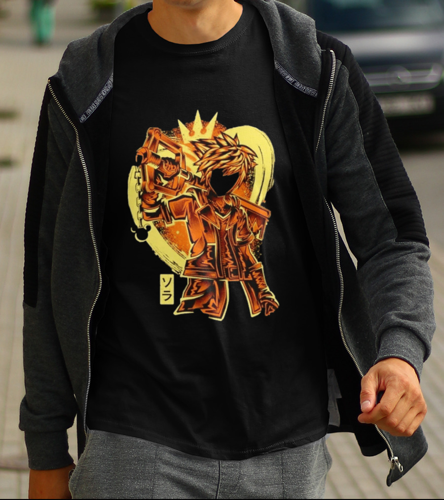 Sora Kingdom Hearts Keyblade Japanese T-Shirt