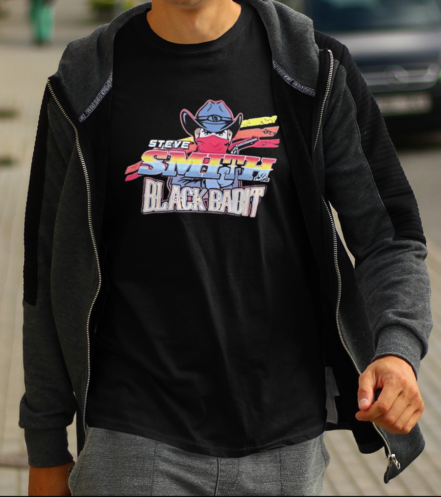 Steve Smith Sr Black Badit Cowboy With Bandana Football T-Shirt