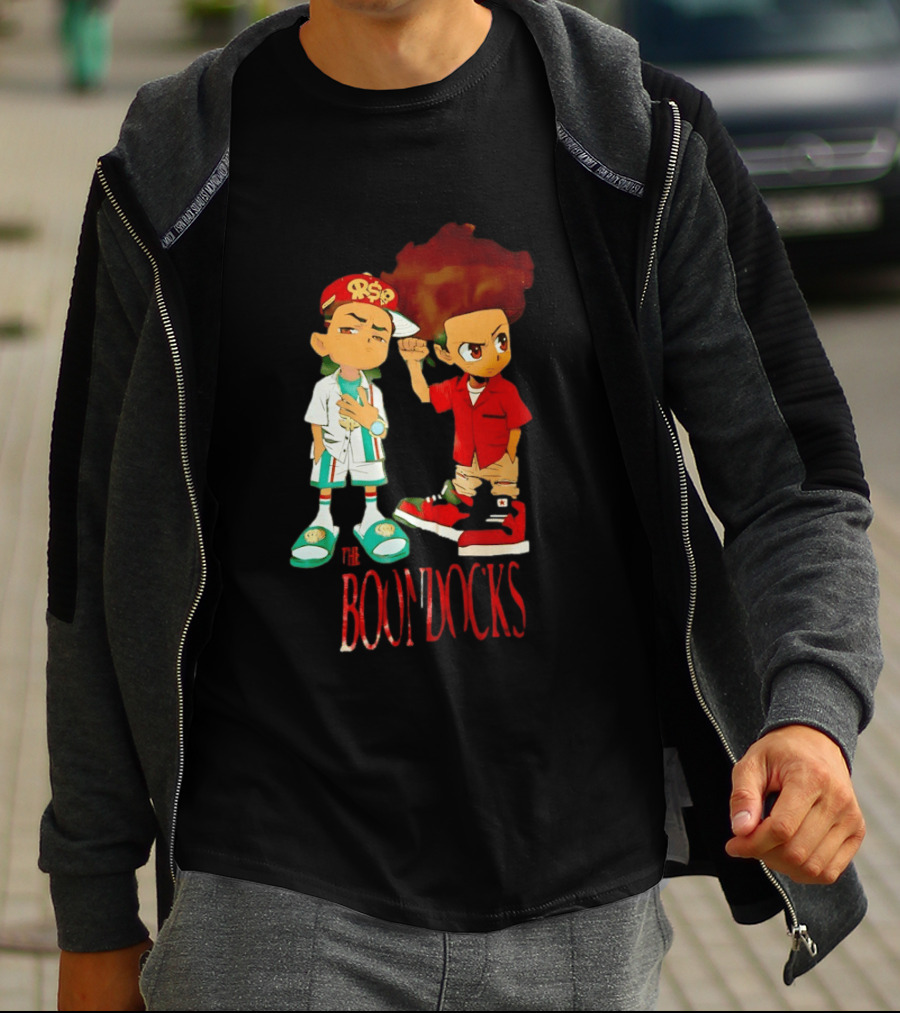 The Boondocks Riley And Huey Freeman Characters By Aaron McGruder T-Shirt